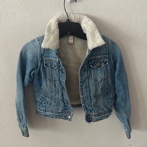 Kids Jean jacket with Sherpa lining